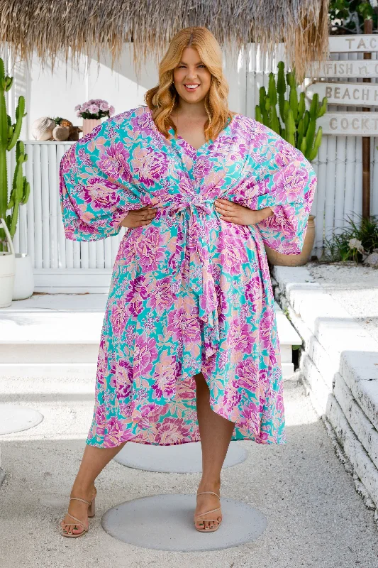 Relaxed Wardrobe Polly Tie Waist Dress in Destiny Print