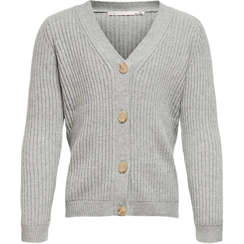 Trendy Comfort kids only Light Grey Melange Newkatia Knit Cardigan