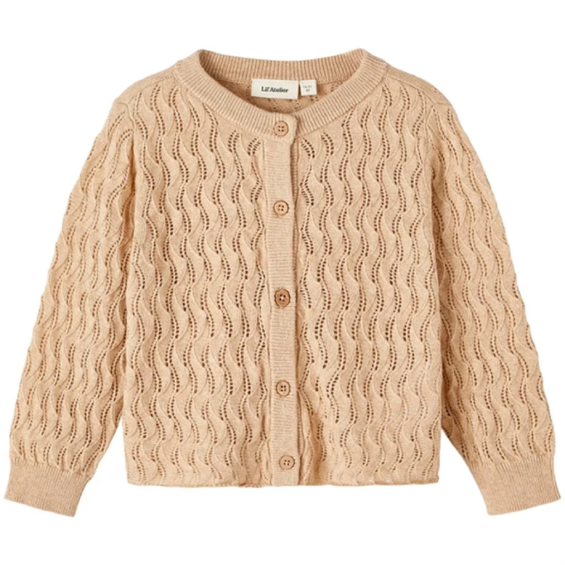 Cozy Daywear Lil'Atelier Warm Sand Nina Loose Knit Cardigan