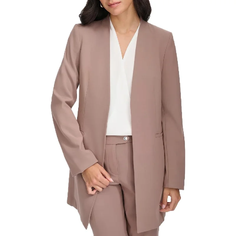 Versatile Looks Calvin Klein Womens Solid  Open-Front Blazer