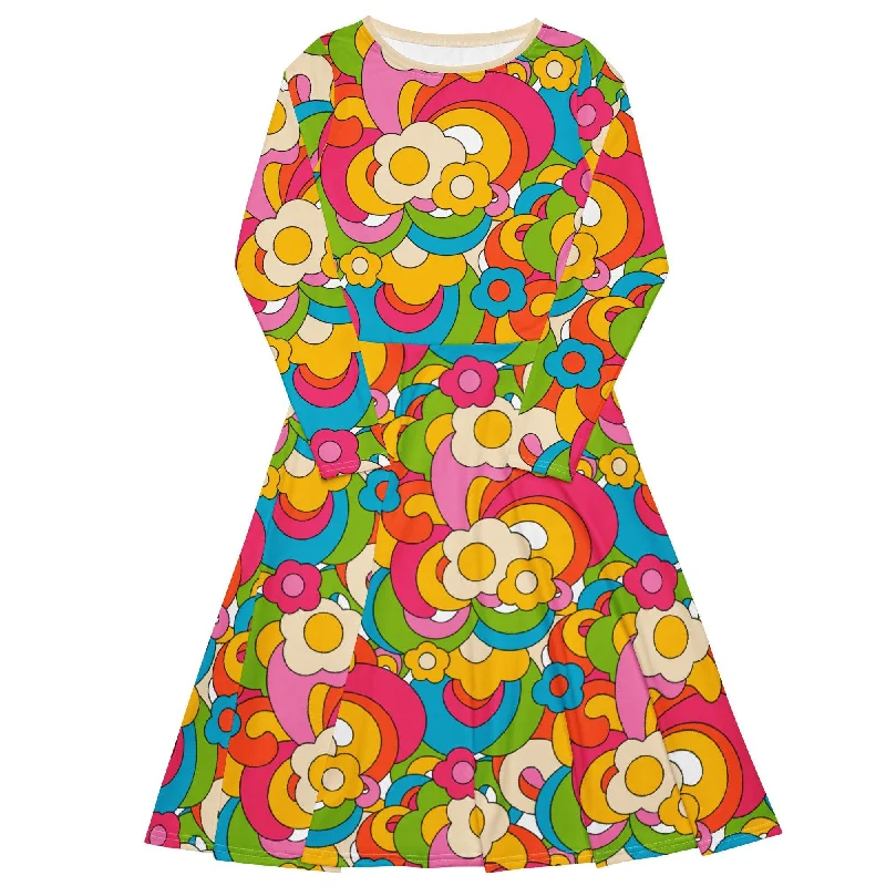 Soft Fit FLORENCE happy - Midi dress with long sleeves and pockets