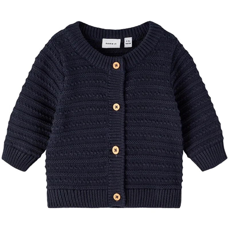 Simple Chic Name it Dark Sapphire Lemalle Knit Cardigan