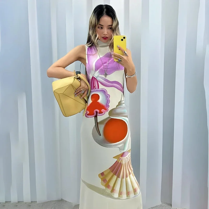 Effortless Chic Maruja Mallo Split Maxi Dress