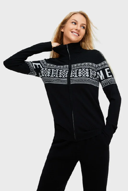 Affordable Trend Unisex Vintage Sweden Design Full Zipped Cardigan