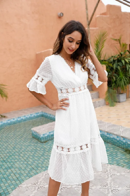 Soft Looks Jenson Cotton Eyelet Maxi Dress - FINAL SALE