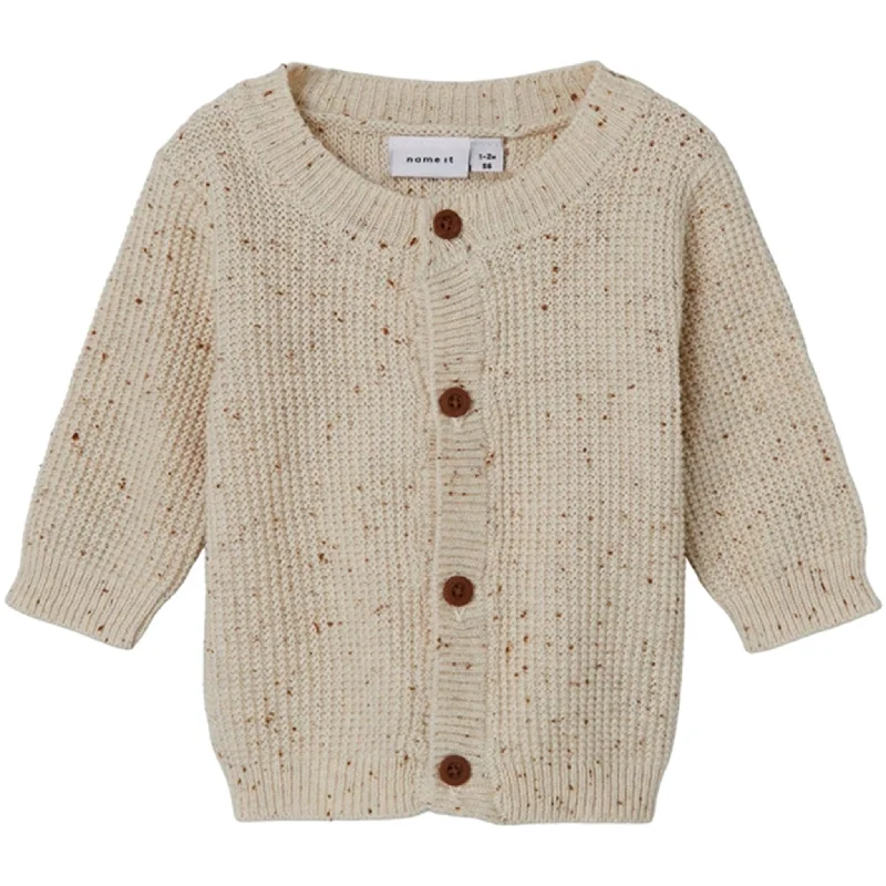 Street Style Name it Peyote Melange Kamal Knit Cardigan
