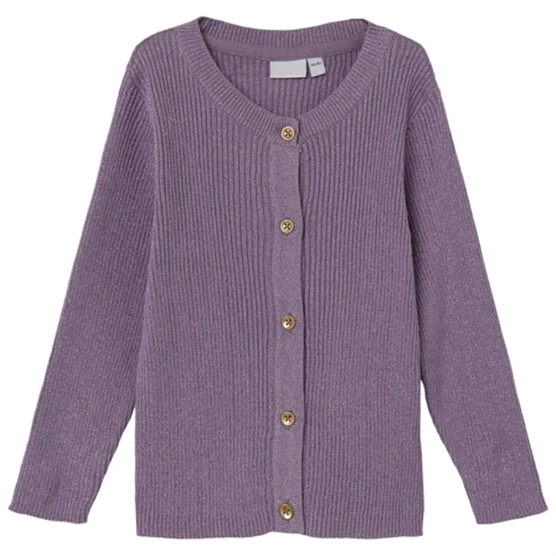 Versatile Wear Name it Lavender Gray Lelou Knit Cardigan