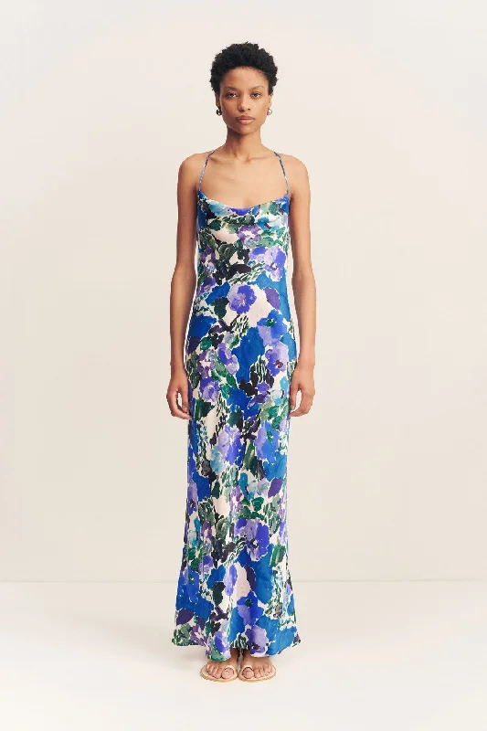 Cozy Comfort CURLEWIS DOUBLE COWL MAXI DRESS