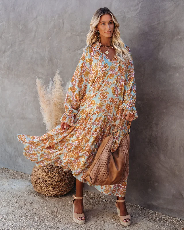 Soft Fabrics Sutherland Floral Boho Maxi Dress