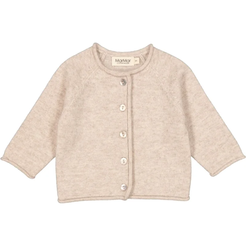 Comfy Fabrics MarMar Sand Melange Cashmere Tamla Knit Cardigan