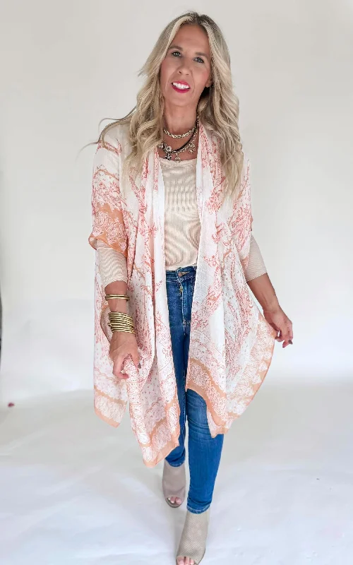 Everyday Fashion Aphrodite Paisley Kimono - Final Sale