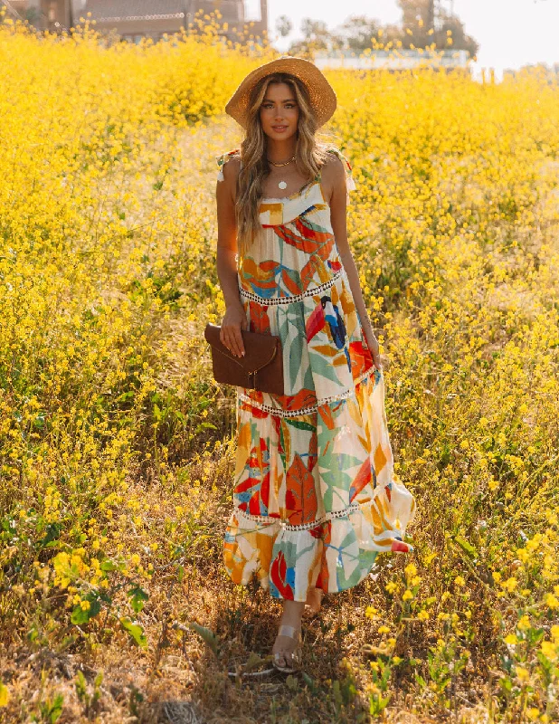 Simple Chic Baja California Crochet Tiered Maxi Dress - FINAL SALE