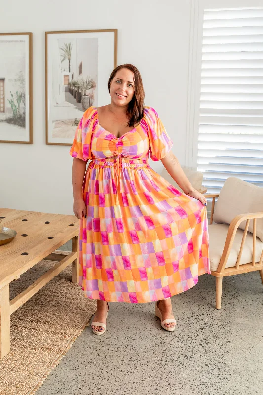 Cozy Fits Pippa Cut out Dress in Illusion