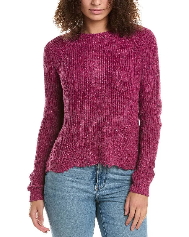 Soft Materials Autumn Cashmere Distressed Wool & Silk-Blend Sweater