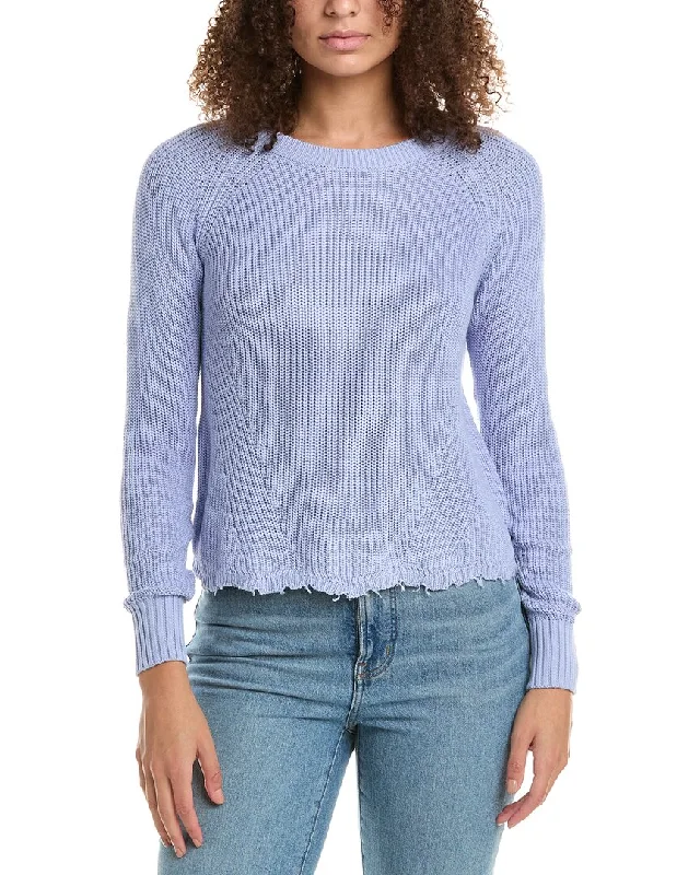 Romantic Dinner Cotton by Autumn Cashmere Scalloped Sweater