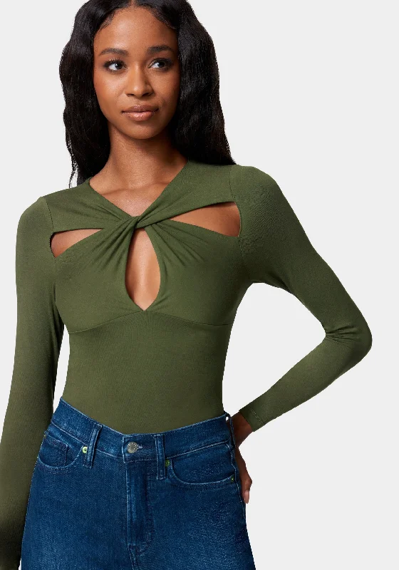 Stylish Wear Cross Front Knit Top