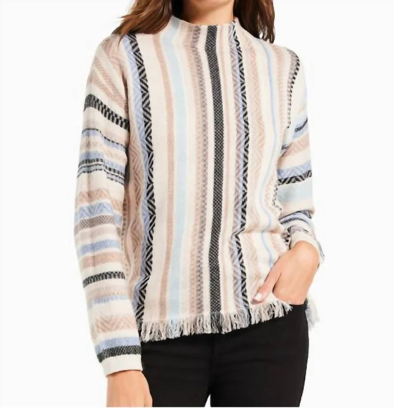 Comfortable Outfits Early Frost Sweater In Neutral Multi