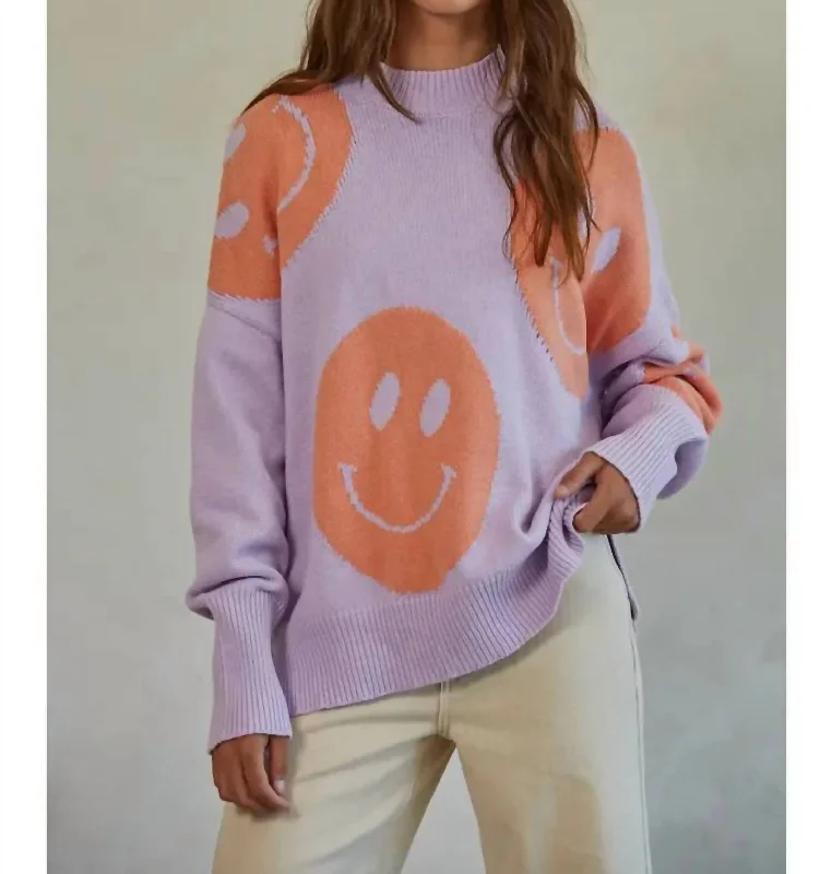 Cool Comfort Focus On The Good Sweater In Purple