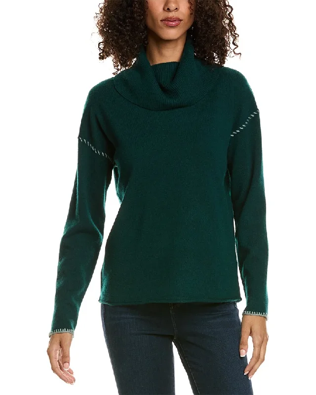 Comfy Fabrics Johnny Was Rhode Cowl Neck Wool & Cashmere-Blend Sweater