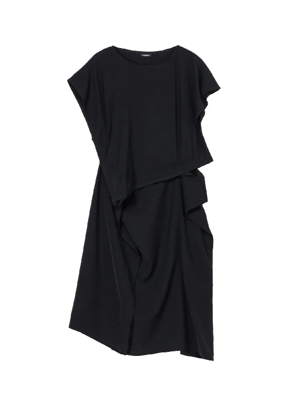 Comfortable Jeans DOUBLE SATIN SQUARE PANNEL DRESS