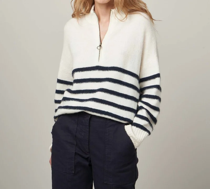 Comfy Fabrics Mercia Pullover Sweater In White