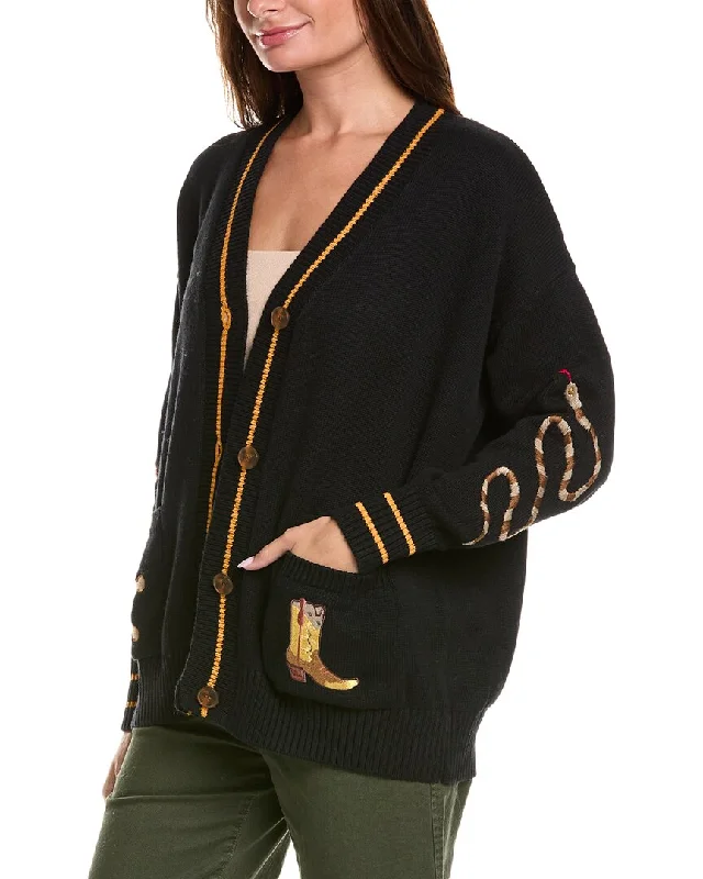 Distinctive Personality Minnie Rose Novelty Oversized Cashmere-Blend Cardigan