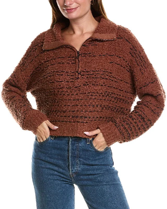 Stylish Wear Saltwater Luxe 1/2-Zip Sweater