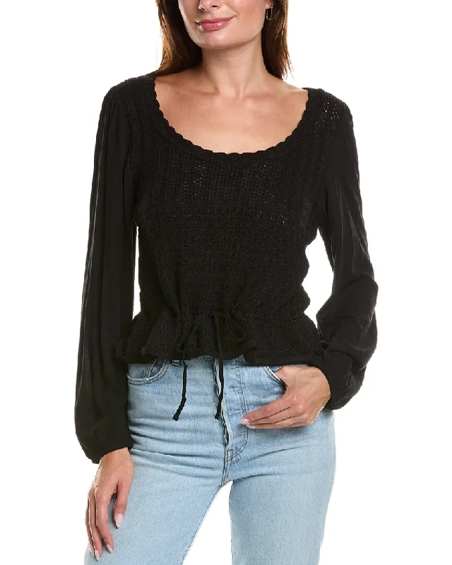 Personalized Contrast Design Saltwater Luxe Sweater