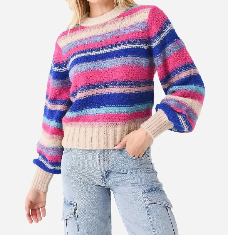 Relaxed Fashion Sonya Sweater In Multi