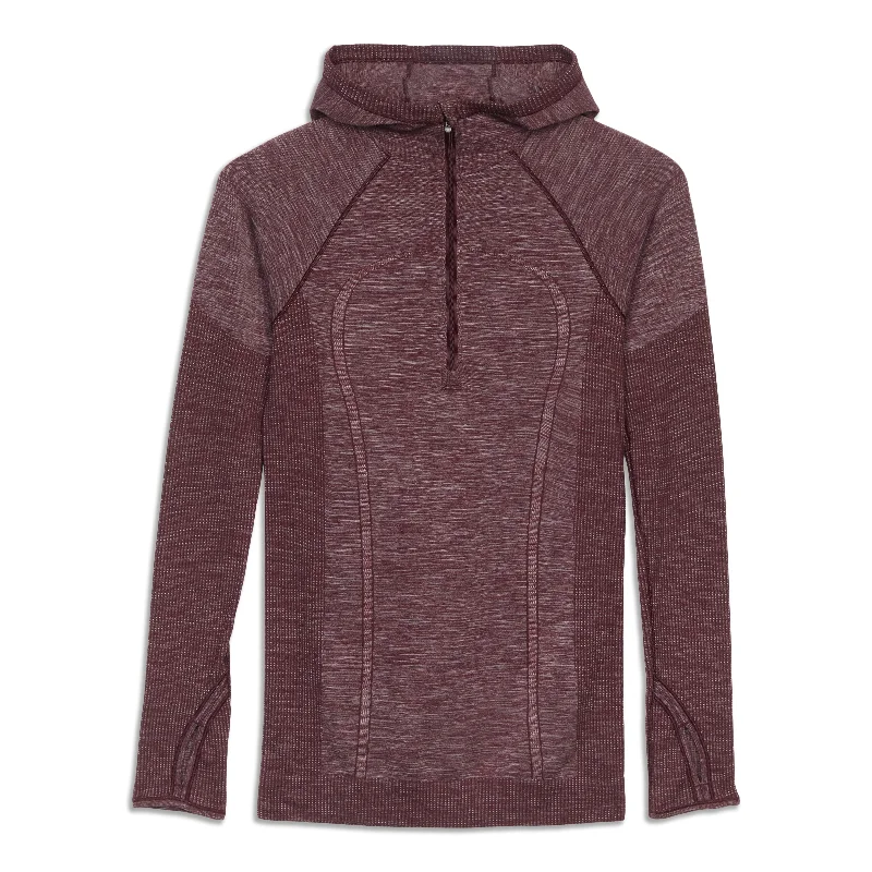 Budget-Friendly Looks Swiftly Wool Hooded Half Zip Shirt - Resale