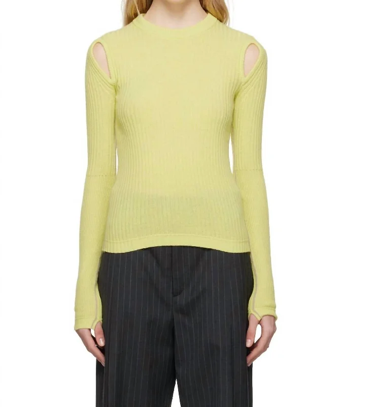 Everyday Style Teardrop Rip Top In Lemon