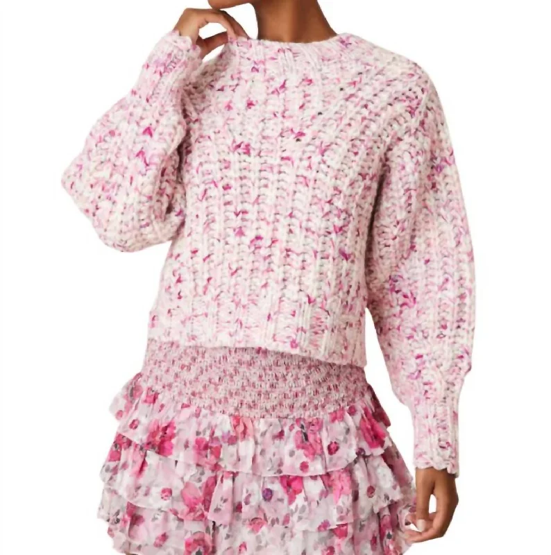 Elegant Fashion Vollare Sweater In Berry Medley