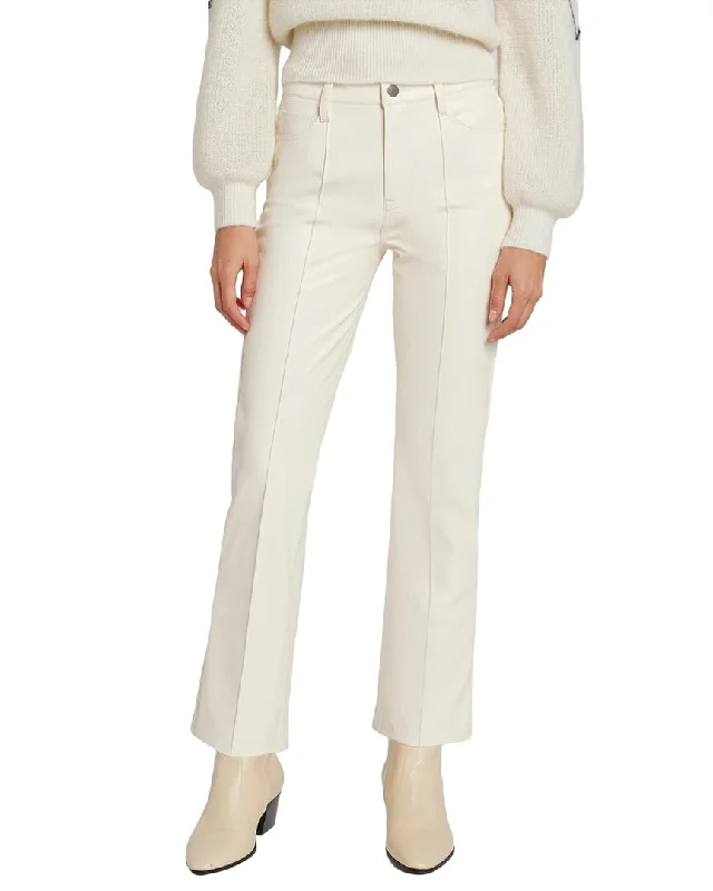 Chill Style 7 For All Mankind High Waist Slim Kick Flare Cream Jean