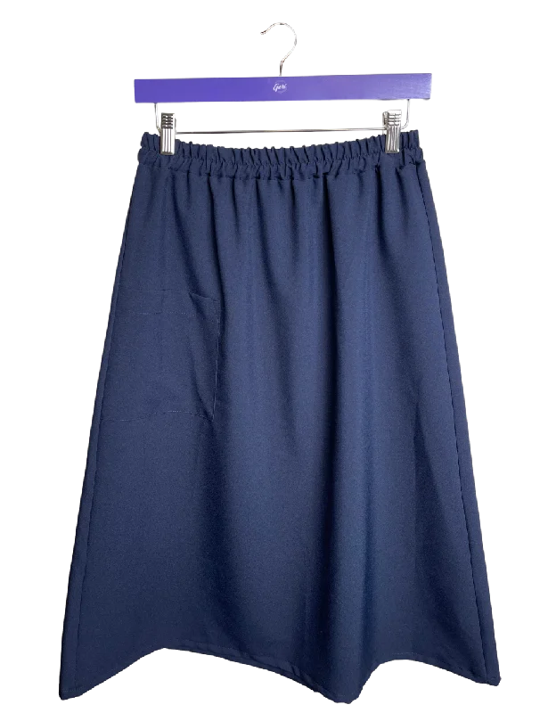 Trendy Vibes Adaptive Wrap Around Skirt - Navy
