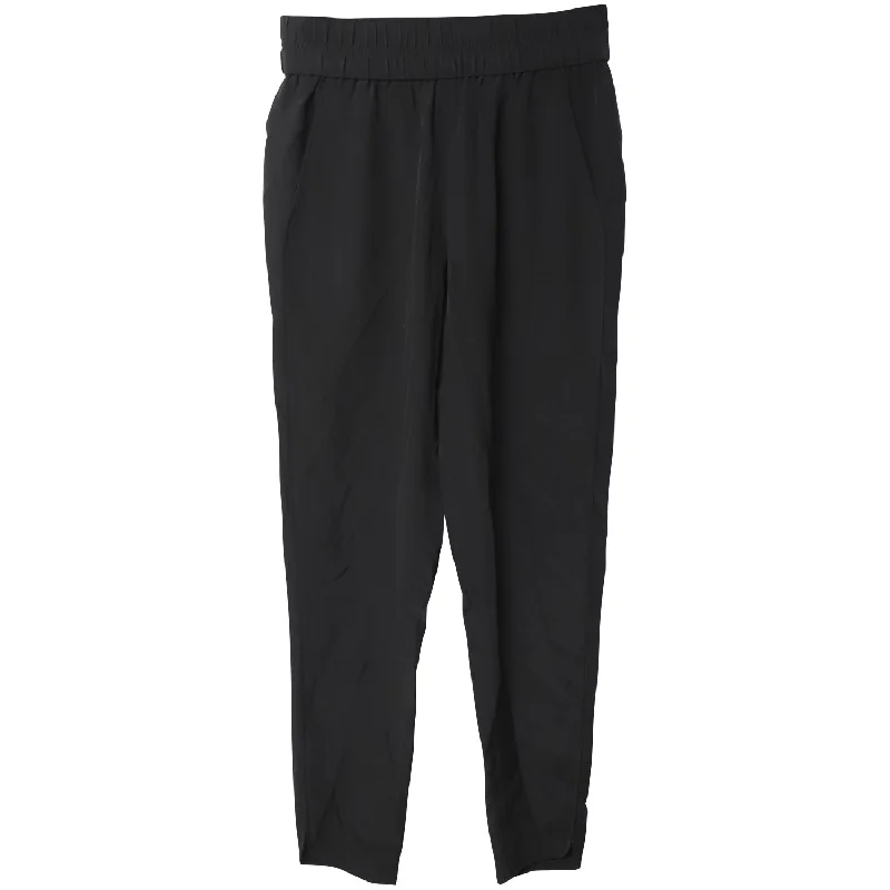 Functional Fashion Alexander Wang Straight Leg Trousers in Black Viscose