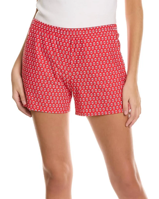 Modern Apparel Ariel Shorts In Traditional Foulard Red