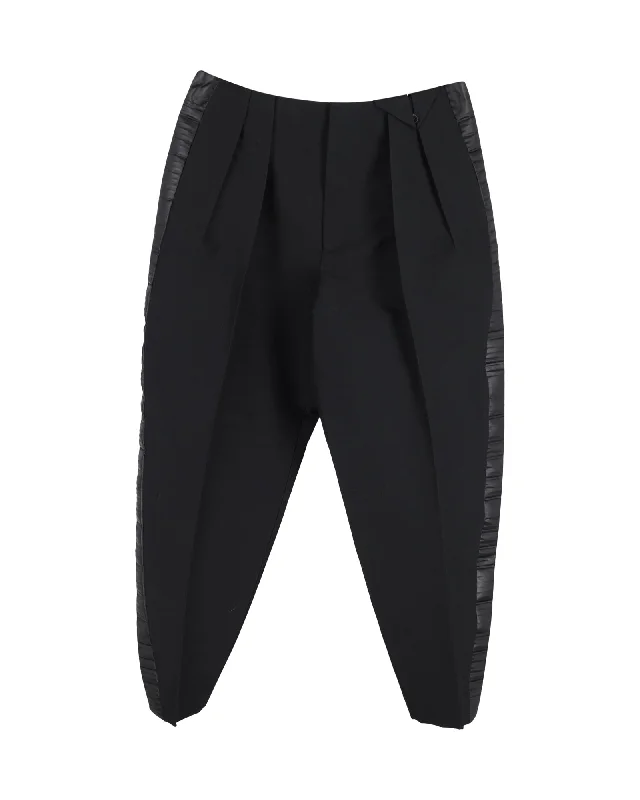 Functional Fashion Bottega Veneta Pleated Trousers in Black Acetate