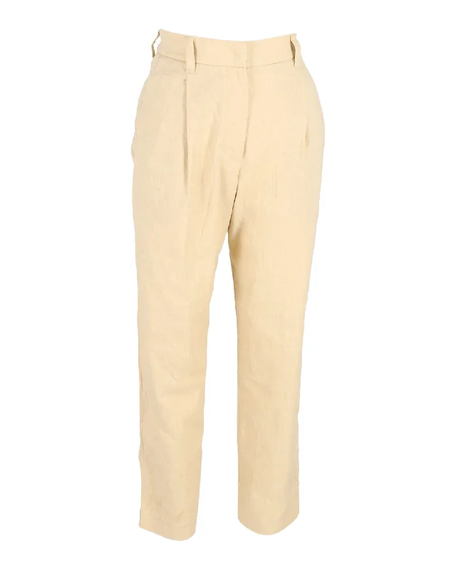 Casual Vibes Brunello Cucinelli Trousers in Cream Cotton