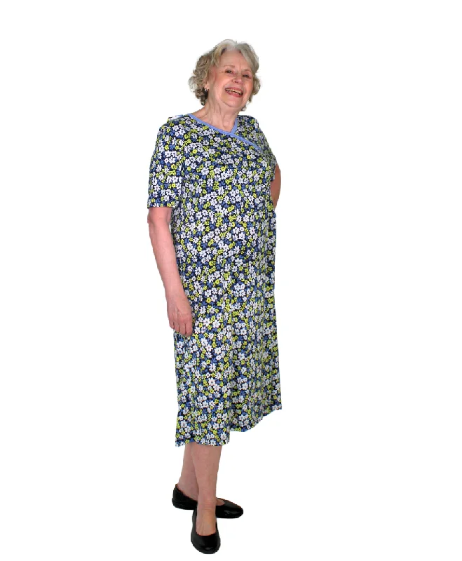 Trendy Comfort Cindy Adaptive Dress - Yellow Floral