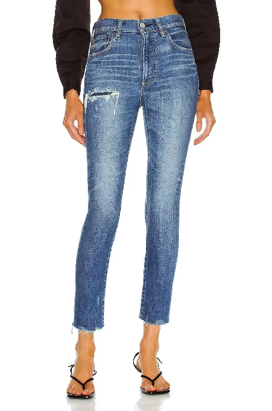 Cozy Daywear Hammond Skinny High Waisted Jean In Blue