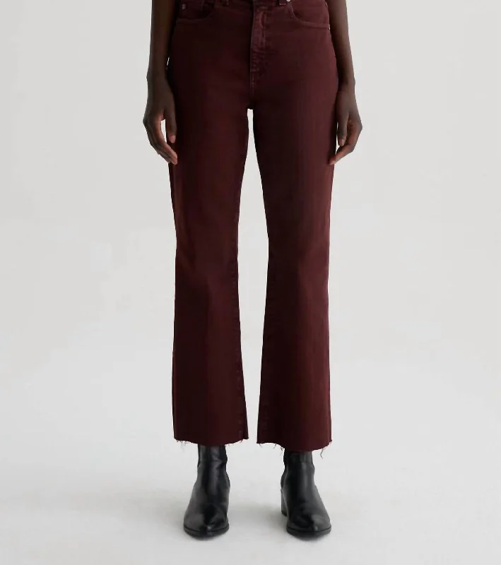 Casual Fashion High Rise Kinsley Jeans In Dark Plum