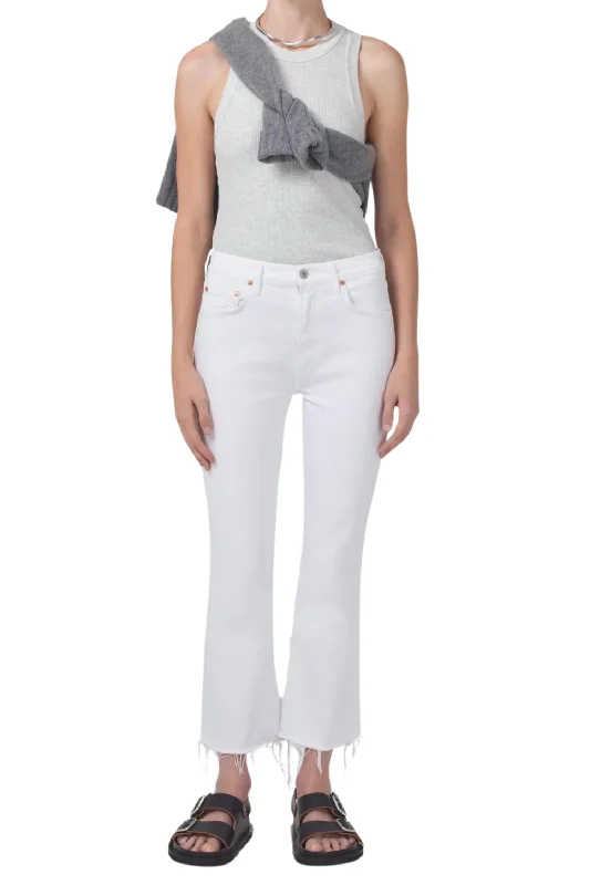 Personalized Contrast Design Isola Cropped Boot Jeans In Mayfair