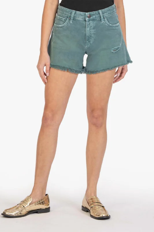 Trendy Styles Jane High Rise Long Short In Turquoise