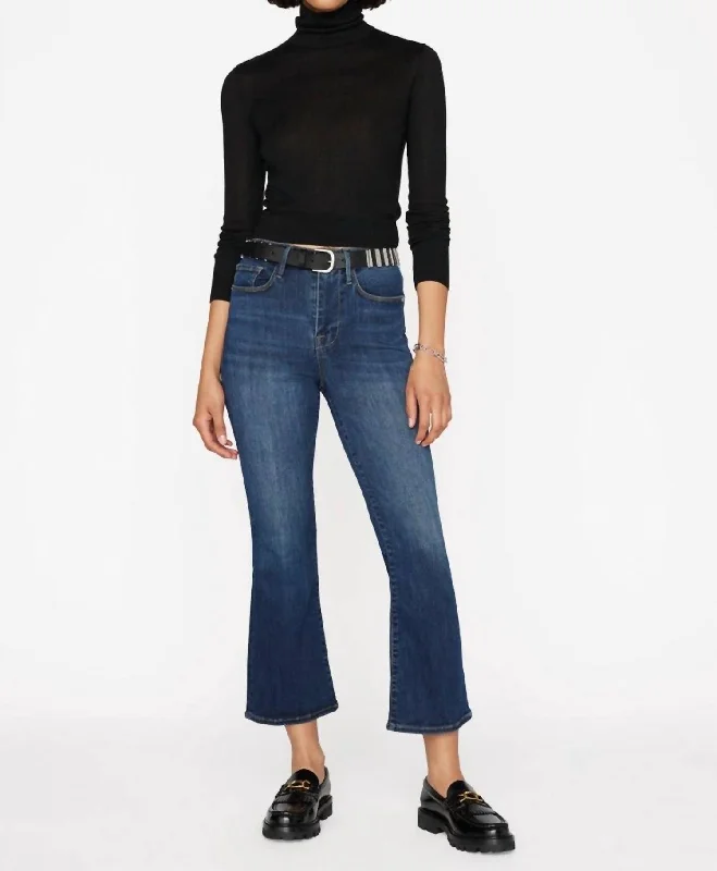 Personalized Embroidery Style Le One Crop Mini Boot Denim In Hanbury