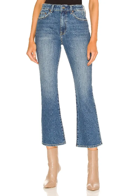 Comfy Clothes Lennon High Rise Crop Boot Jeans In Adore