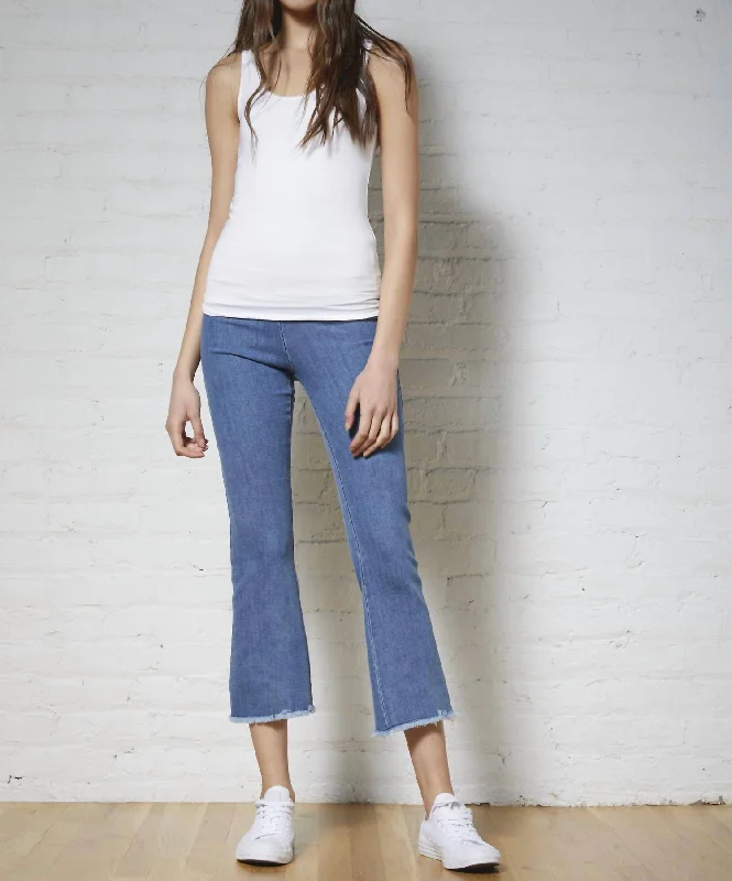 Fashion Staples Leo Fray Hem Jean In Denim