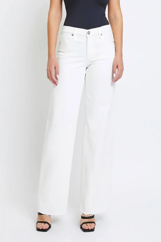 Modern Apparel Logan Dad Jeans In Pearl