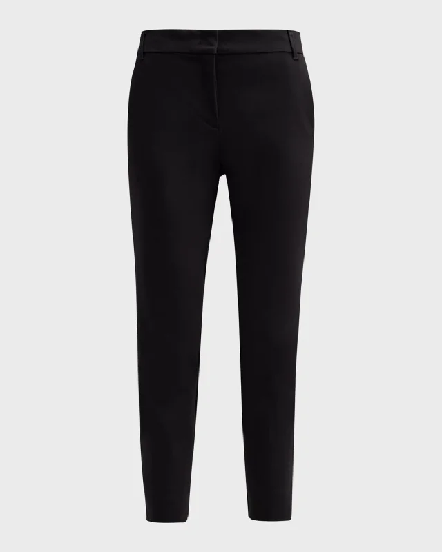Cozy Comforts Macario Cropped Skinny Stretch Cotton Trousers