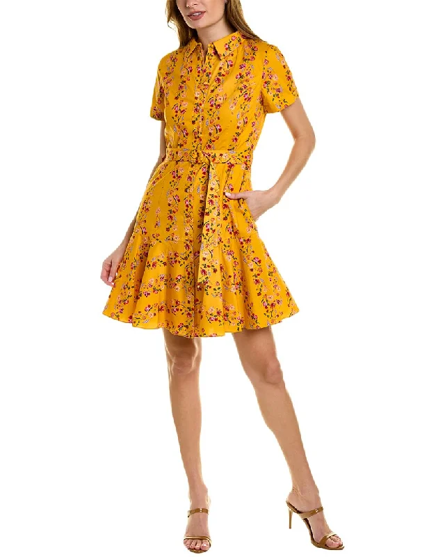 Stylish Wear Marchesa Notte Floral Shirtdress