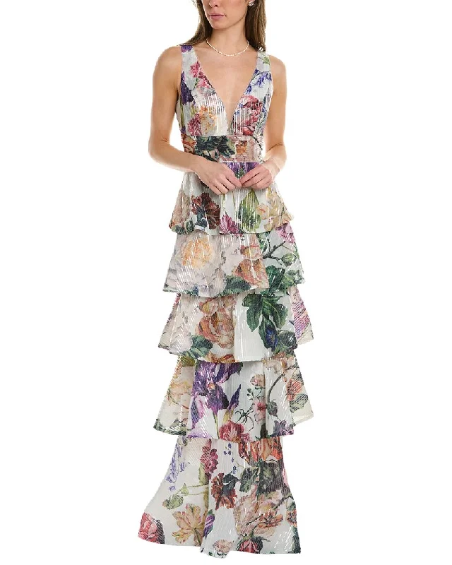 Functional Outfits Marchesa Notte Tiered Gown